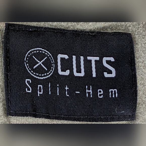 Cuts Clothing Olive Green Split-Hem - Picture 4 of 4